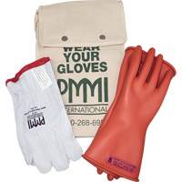 Ensemble de gants isolants en caoutchouc pour l'&eacute;lectricit&eacute;, ASTM classe 0, Taille 8, 11" lo Dufferin Supply
