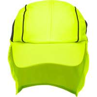 Cooling Hat with Neck Shade, Hi-Vis Lime Dufferin Supply