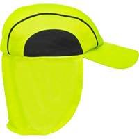 Cooling Hat with Neck Shade, Hi-Vis Lime Dufferin Supply