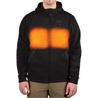 M12 Heated Hoodie (Jacket Only), Men's, Medium, Black, Poly-Cotton Dufferin Supply