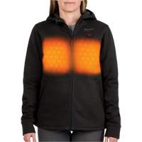 M12 Heated Hoodie with Battery, Women's, Medium, Black, Poly-Cotton Dufferin Supply