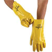 Rough-Finish Chemical-Resistant Gloves, Size 9, 12" L, PVC, Interlock Inner Lining, 47-mil Dufferin Supply