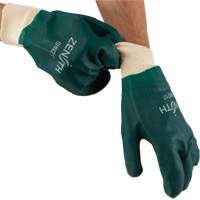 Gants verts &agrave; double enduit, 10" lo, PVC, Doublure en Jersey de coton, 70 mils Dufferin Supply