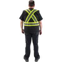 CSA Compliant Surveyor Vest, Black, Medium, Polyester Dufferin Supply