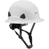 Casque Fibre Metal de style escalade avec bordure compl&egrave;te, R&eacute;pond aux normes CSA type 2, Suspension Rochet, Non ventil&eacute; Dufferin Supply