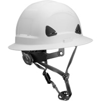 Casque Fibre Metal de style escalade avec bordure compl&egrave;te, R&eacute;pond aux normes CSA type 2, Suspension Rochet, Non ventil&eacute; Dufferin Supply