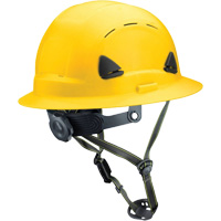 Fibre Metal Climbing Style Helmet with Full Brim, Meets CSA Type 2, Ratchet Suspension, Vented Dufferin Supply