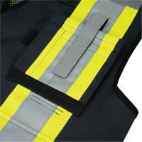 6679 High-Visibility Antimicrobial Mesh-Back Surveyor Vest, Black, Small, Polyester Dufferin Supply