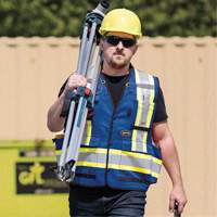 6681 High-Visibility Antimicrobial Mesh-Back Surveyor Vest, Royal Blue, Small, Polyester Dufferin Supply