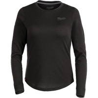 FREEFLEX Long-Sleeve Hybrid T-Shirt, Women's, X-Small, Black Dufferin Supply