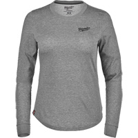 FREEFLEX Long-Sleeve Hybrid T-Shirt, Women's, X-Small, Grey Dufferin Supply