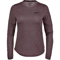 FREEFLEX Long-Sleeve Hybrid T-Shirt, Women's, X-Small, Purple Dufferin Supply