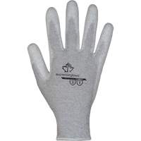 Gants blancs KnitActiv dissipatifs &eacute;lectrostatiques et peu pelucheux, 5, R&ecirc;vetement Polyur&eacute;thane, Calibre 13, Enveloppe en Nylon/Coton Dufferin Supply
