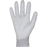 Gants blancs KnitActiv dissipatifs &eacute;lectrostatiques et peu pelucheux, 5, R&ecirc;vetement Polyur&eacute;thane, Calibre 13, Enveloppe en Nylon/Coton Dufferin Supply