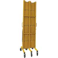 Barri&egrave;re extensible, 84" h x 20' lo, Jaune Dufferin Supply