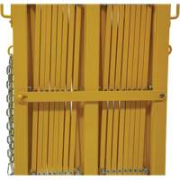 Barri&egrave;re extensible, 84" h x 20' lo, Jaune Dufferin Supply