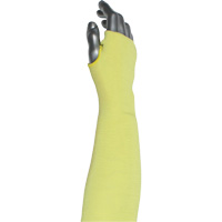 Kut Gard&reg; 2-Ply Cut-Resistant Sleeve with Thumb Hole, Aramid/ATA&reg;, 10", ASTM ANSI Level A6, Yellow Dufferin Supply