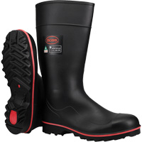 Boss&reg; Footwear Full ESR Safety Boot, Polyblend/PVC, Steel Toe, Size 4 Dufferin Supply