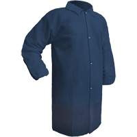 Care Lab Coat, Polypropylene, Medium, Blue Dufferin Supply