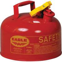 Safety Can for Flammables, Type I, Galvanized Steel, 2.5 US gal., Red, FM Approved/UL/ULC Listed Dufferin Supply