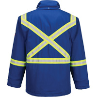 Bizflame&reg; 88/12 Insulated Winter Parka, Blue, Small Dufferin Supply