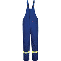 Bizflame&reg; 88/12 Insulated Bib Pants, Cotton/Nylon, Small, Blue Dufferin Supply