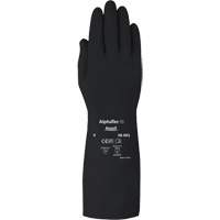 Gants d,usage moyen r&eacute;sistants aux produits chimiques AlphaTec 38001PP, Taille 7, 14" lo, Caoutchouc butyle, 14 mils Dufferin Supply