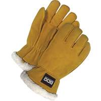 Gants de conducteur, Moyen, Paume en Cuir de daim refendu, Tissu-laine Dufferin Supply