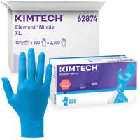 Kimtech Element Exam Gloves, X-Small, Nitrile, 3.2-mil, Powder-Free, Blue, Class 2 Dufferin Supply