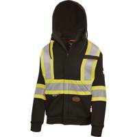 Heavyweight Safety Hoodie, Women's, X-Small, Black Dufferin Supply