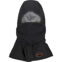 Doublure matelass&eacute;e ignifug&eacute;e Pioneer 765A pour casque de s&eacute;curit&eacute; avec un long cou et embout buccal amovible, Noir/Gris, Coton/FR-Tech/Modacrylique/Nylon Dufferin Supply