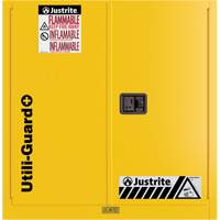 Utili-Guard+ Flammable Safety Cabinet, 30 gal., 1 Door, 43" W x 44" H x 22" D Dufferin Supply