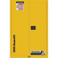 Utili-Guard+ Flammable Safety Cabinet, 45 gal., 2 Door, 43" W x 65" H x 22" D Dufferin Supply