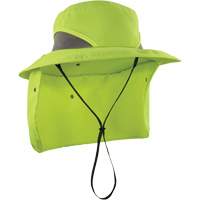 Chapeau de garde forestier 8934 Chill-Its avec prot&egrave;ge-nuque, petit/moyen, Lime haute visibilit&eacute; Dufferin Supply