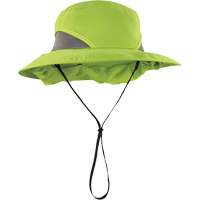 Chapeau de garde forestier 8934 Chill-Its avec prot&egrave;ge-nuque, petit/moyen, Lime haute visibilit&eacute; Dufferin Supply