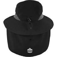 Chapeau de garde forestier 8934 Chill-Its avec prot&egrave;ge-nuque, petit/moyen, Noir Dufferin Supply