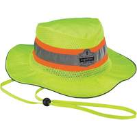 GloWear 8935 Ranger Sun Hat, Small/Medium, High Visibility Lime-Yellow, Polyester Dufferin Supply