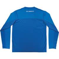 Chill-Its 6689 Cooling Long Sleeve Sun Shirt with UV Protection, Blue, Small Dufferin Supply
