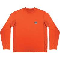 Chill-Its 6689 Cooling Long Sleeve Sun Shirt with UV Protection, Orange, Small Dufferin Supply