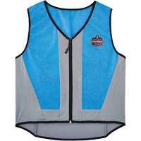 Veste de refroidissement &eacute;vaporatif Chill-Its 6667 avec fermeture &agrave; glissi&egrave;re, Moyen, Bleu Dufferin Supply