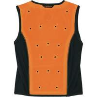 Chill-Its 6685 Dry Evaporative Cooling Vest with Zipper Closure, Medium, Orange Dufferin Supply