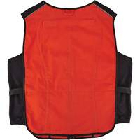 Chill-Its 6260 Lightweight Phase Change Cooling Vest with Rechargeable Packs, Small/Medium, Orange Dufferin Supply