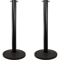Industrial Stanchion, 37" High, Black Dufferin Supply