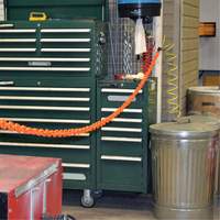 Magnetic Chain Barrier Warehouse Kit, Orange Dufferin Supply