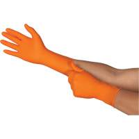 TOUCHNTUFF 93-800 Disposable Gloves, 6.5/7, Latex/Neoprene/Nitrile, 23.6-mil, Powder-Free, Orange Dufferin Supply