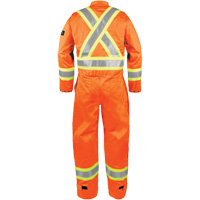 High-Visibility Fire-Resistant Coveralls, Size Small, Orange Dufferin Supply