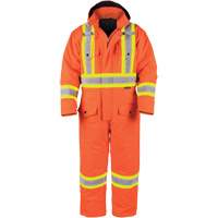 High-Visibility Lined Canvas Overalls, Small, High Visibility Orange Dufferin Supply