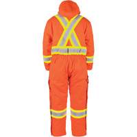 High-Visibility Lined Canvas Overalls, Small, High Visibility Orange Dufferin Supply