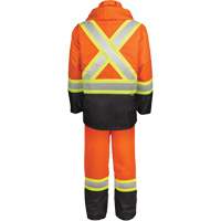 High-Visibility 150-Deniers Rain Suit, Polyester, Medium, High Visibility Orange Dufferin Supply