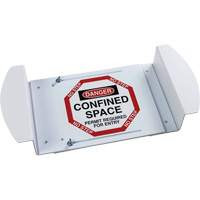 Panneau pour trou d'homme "Danger Confined Space Permit Required For Entry", 21" x 30", Polystyr&egrave;ne, Anglais Dufferin Supply